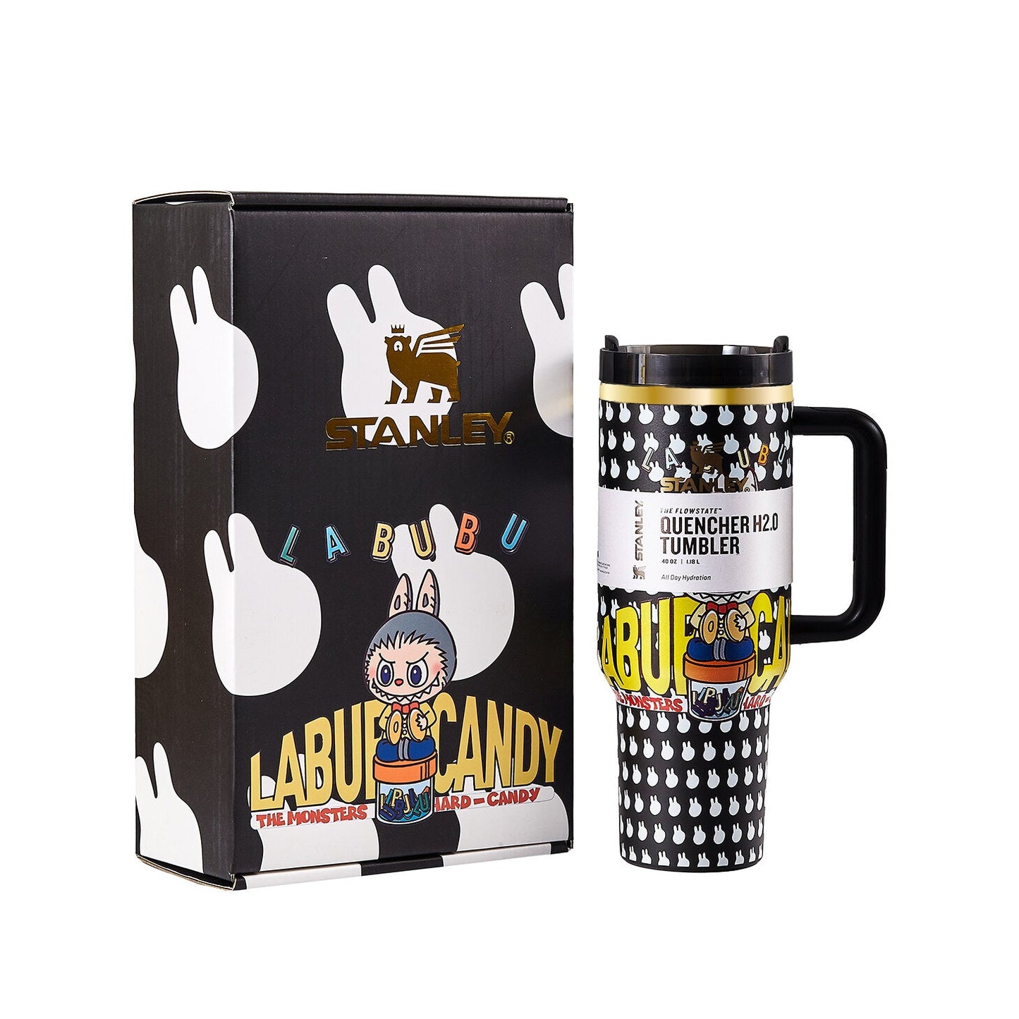 Limited Edition Stanley x Labubu Tumbler - Black Quencher-0
